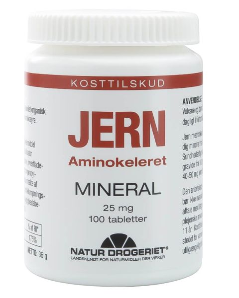 Natur Drogeriet Jern Aminokoleret Mineral